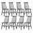 17.5"W Farmhouse Dining Chairs Set of 2,  Windsor Back Solid Wood Side Chairs-729460362-729460363