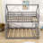 Godana Twin over Full House Bunk Bed with Built-in Ladder-2039014792