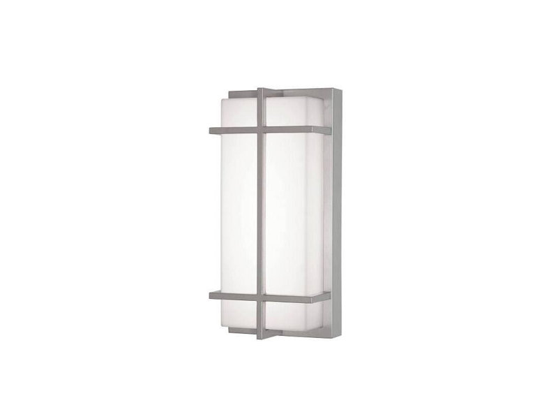 D5DD1180C3B44F8CA6E17537228A9714 August 12 In. LED Outdoor Sconce Painted Nickel 120-277v, 30/35/40k, Painted Nickel