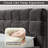 Modern Minimalist Upholstered Platform Bed Frame With Chenille Upholstered Headboard, Memory Foam Support & Built-In Storage-1050370429