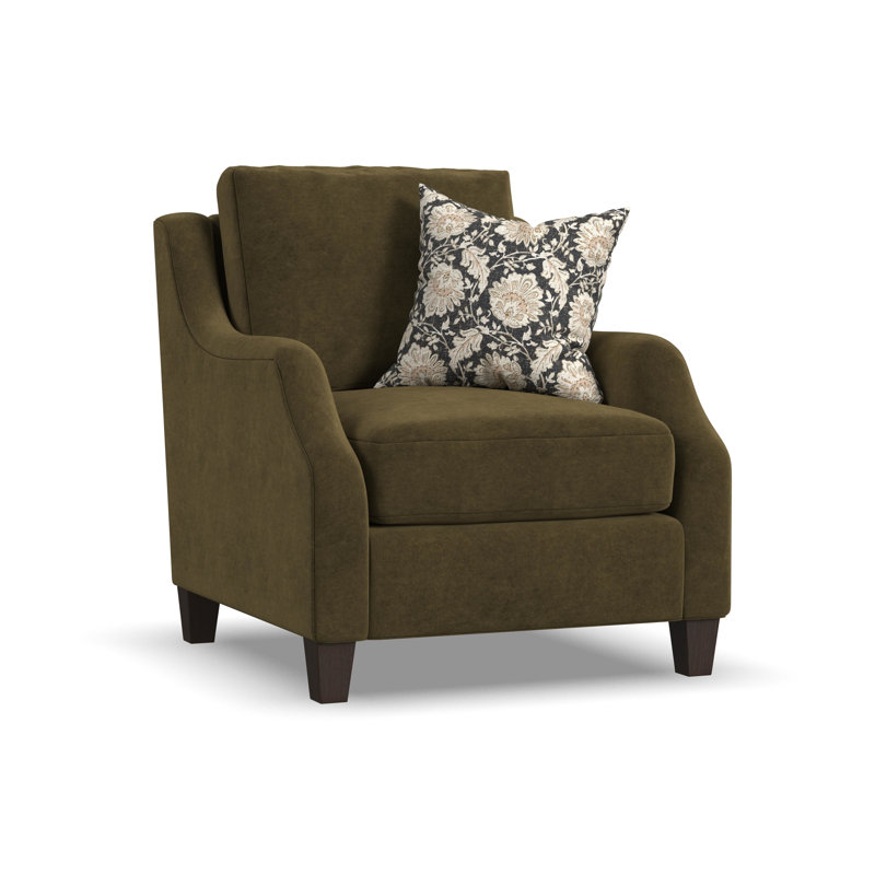 Gianna Chair, Green Polyester, No