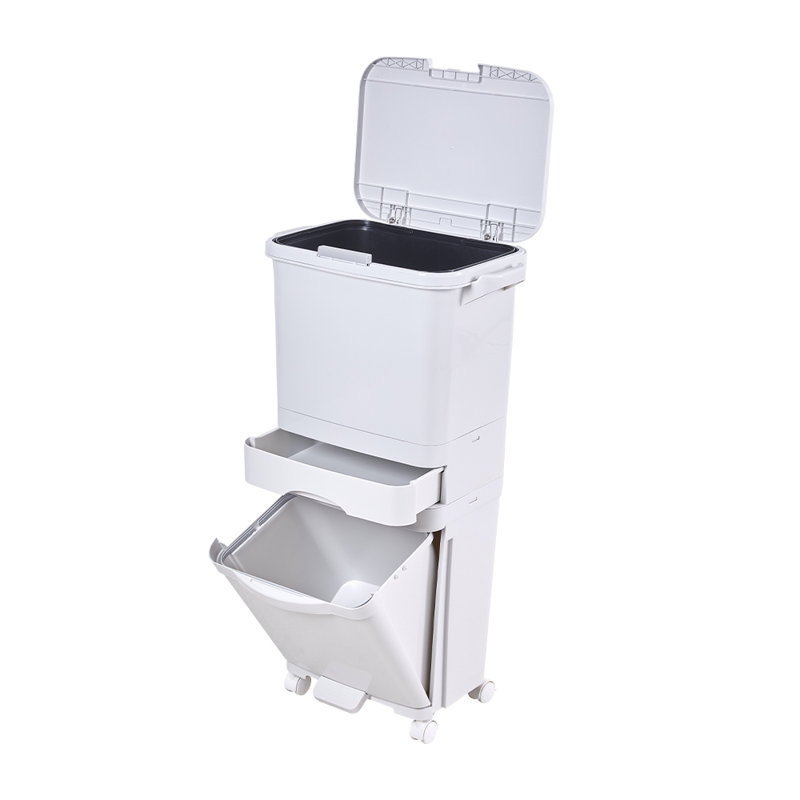 49 Litre Step-On/Hand Press Tresh Can