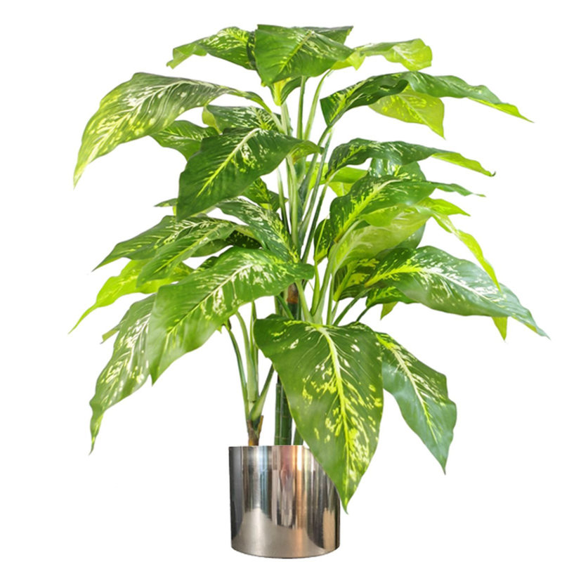 100cm Faux Plant in Pot Liner, Silver