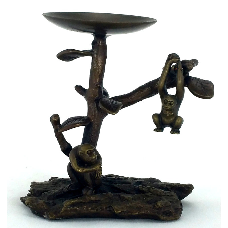 4'' H Brass Tabletop Tealight Holder