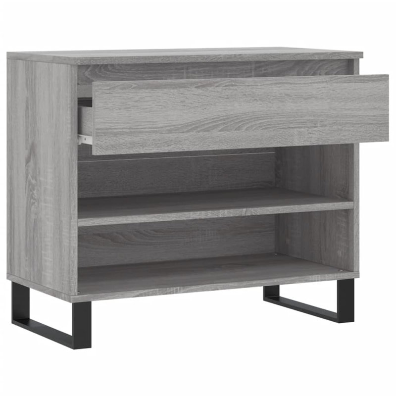 6 Pair Shoe Storage Cabinet, Grey Sonoma