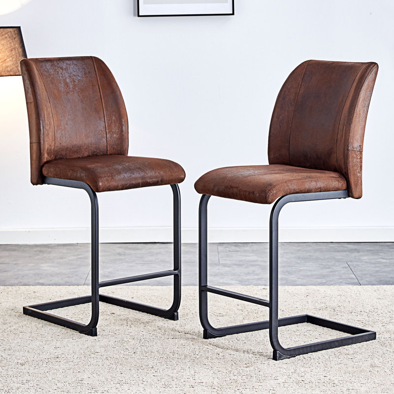 Ensemble de 2 chaises d'appoint rembourrées