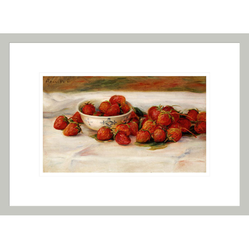 «Strawberries» par Pierre-Auguste Renoir, impression giclée encadrée, 12,25 po H x 16,75 po L