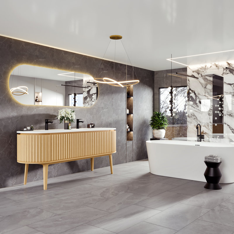 Haven 71'' Double Bathroom Vanity with Top