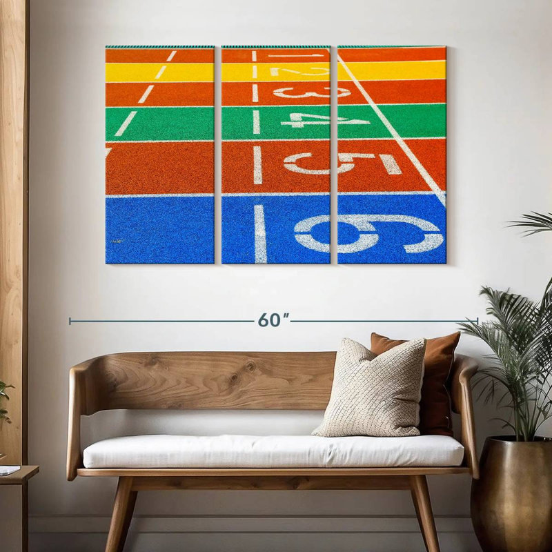 Running Track, 32" H x 50" W