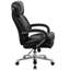 Chaise de bureau ergonomique Belladonna Big & Tall LeatherSoft avec appui-tête et accoudoirs en boucle