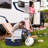 HomCom 32 Quarts Ice Chest in Blue