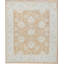 Hand Knotted Wool Oriental Area Rug in Rust/Light Blue