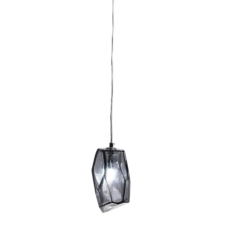 Mini-luminaire suspendu en verre Altair, Fumée