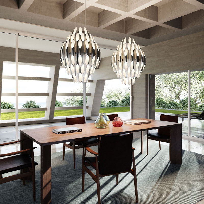 Chimes 90 - Light LED Chandelier, Polished Chrome