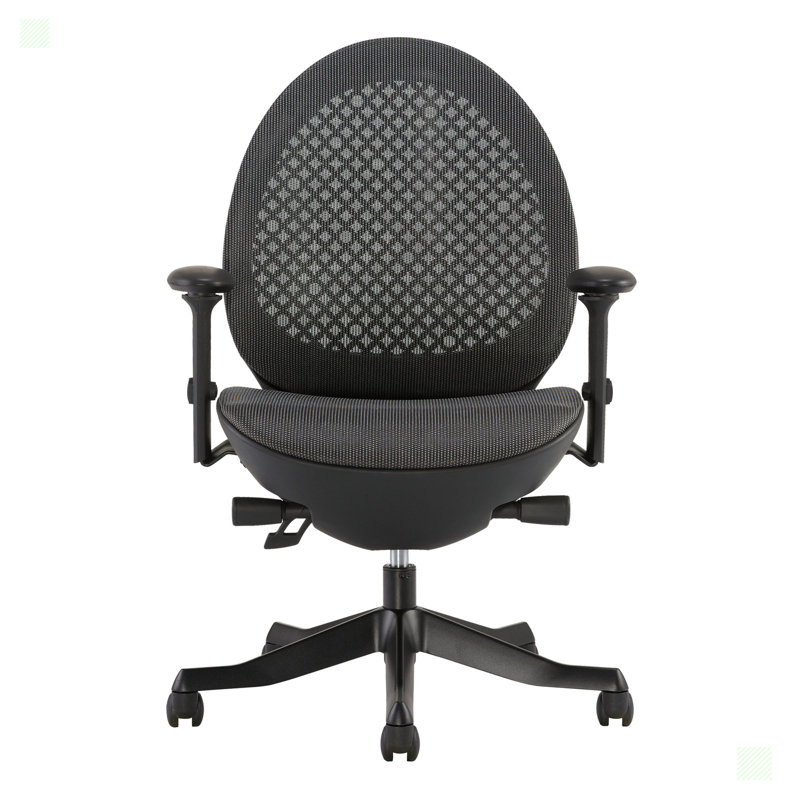 Fauteuil de direction avec accoudoirs, Noir