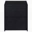 Table de chevet noire à 2 tiroirs avec lumières DEL et USB-949583802