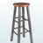 Teak Seat/Gray Frame