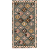 Scandinavian One-of-a-Kind Rectangle 1'8" X 3' Area Rug
