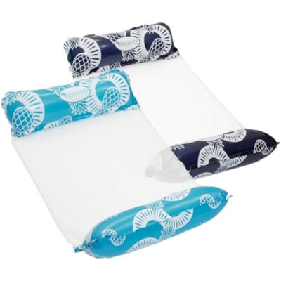 Paquets de hamac de piscine 4 en 1 Water Life 4 en 1, ensembles de 4 à 4, flotteur de chaise de piscine gonflable, hamac aquatique (selle, chaise longue, hamac, dériveur), plusieurs couleurs