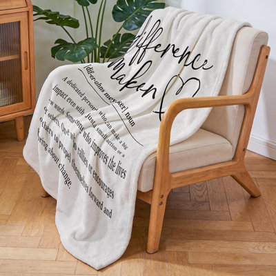 Différence de cadeaux pour l'entraîneur, collaborateur, couverture en flanelle - 50 po x 60 po | Couverture de différence, cadeaux de remerciement pour l'entraîneur, employés, employés, enseignant, mentor, patron