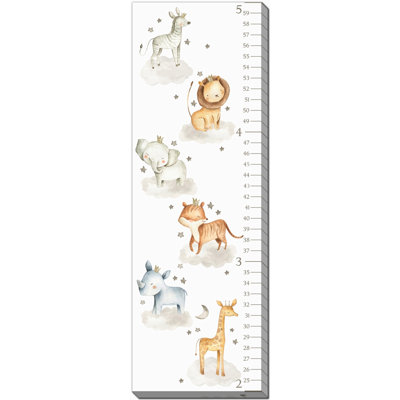 Tableau de croissance avec animaux et étoiles