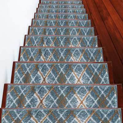 Tapis d'escalier intérieur antidérapant DeKalb 9 po x 28 po