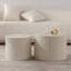 Ensemble de 2 tables basses gigognes Beige
