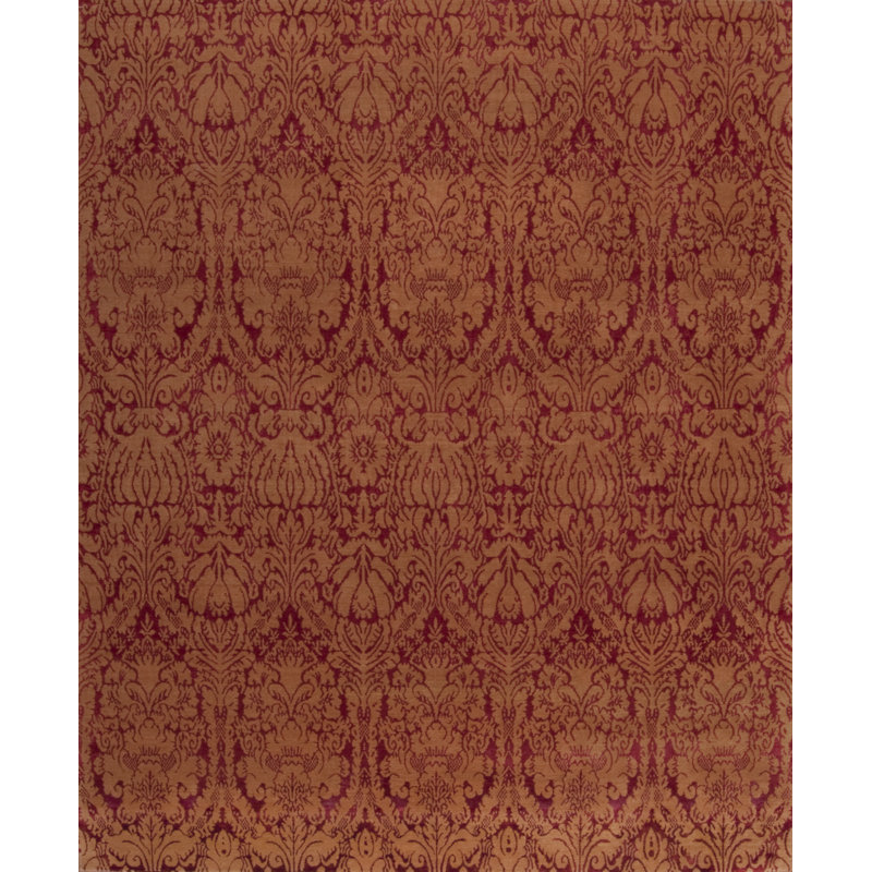 Modern Tibet Hand Knotted Area Rug, Rectangle 8' x 10'