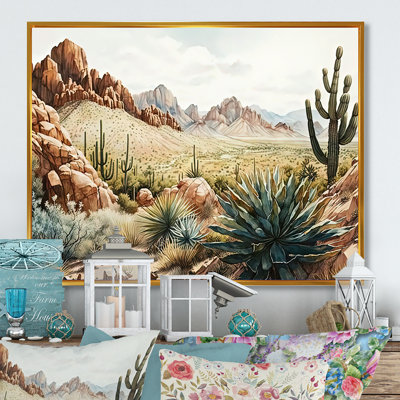 Arizona Desert IV - art mural occidental