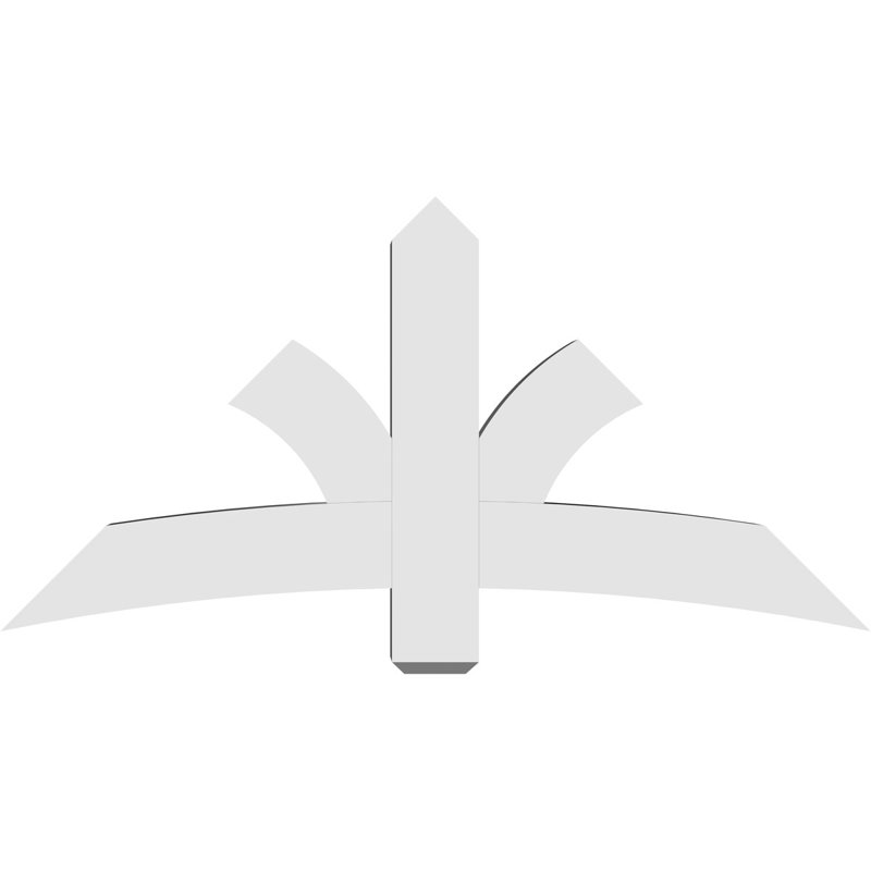 Support pour pignon Davenport, H 30 po x l 60 po (pas: 12/12), P 6 po x F 6 po, PVC