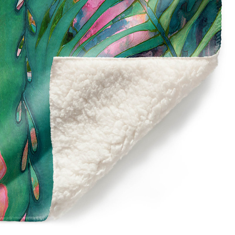 Machine Printed Throw Blanket, 68" W x 80" L