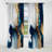 Abstract Geode Gold And Blue Marble I - Abstract Marble Marble Blackout Curtain - 1 Panels-107537025