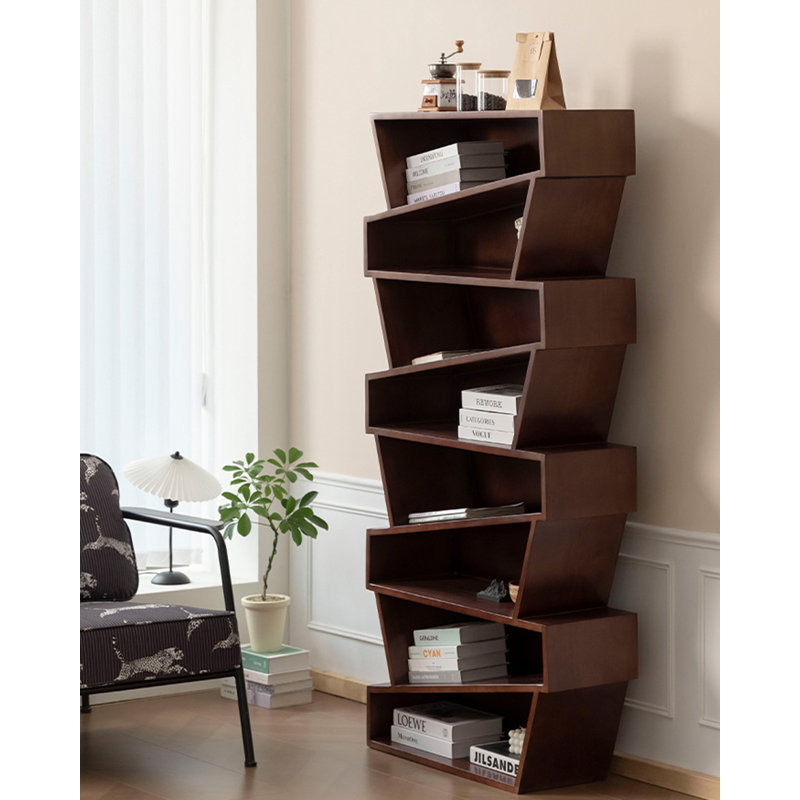 Bibliothèque contemporaine Contemporary, (8 tablettes) H 66,9 po x l 31,5 po x P 11 po