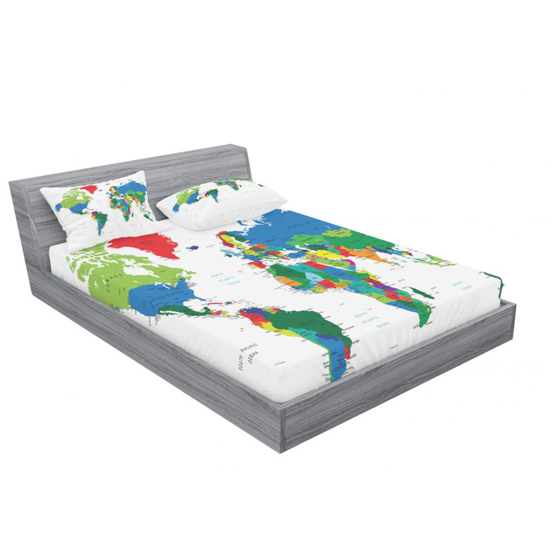 Microfiber Sheet Set, Full Sheet Set with Fitted Sheet