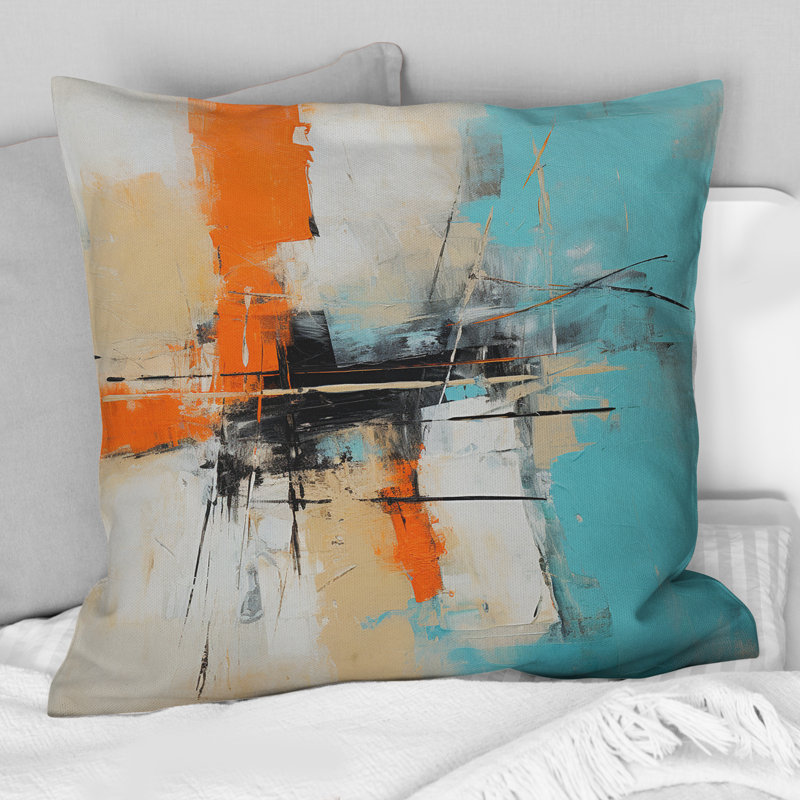 Coussin Serene Submission Of Time Minimal Abstract III