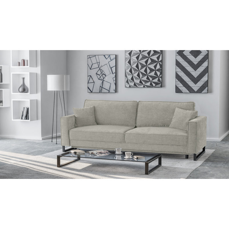 Binegar 4 Seater Chenille Sleeper, Beige
