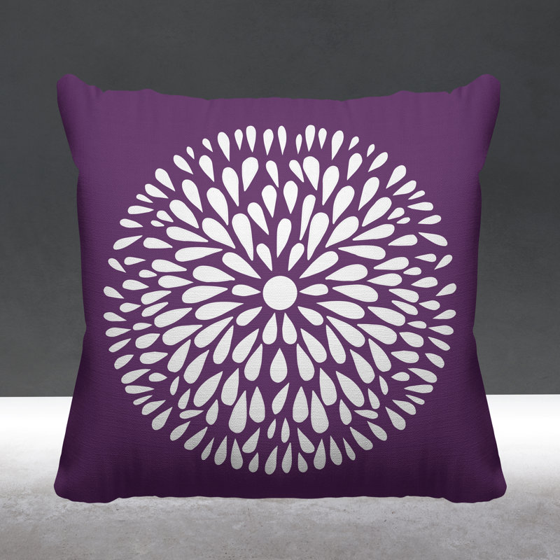 Coussin Pheobe, 19 po x 19 po, Violet, Carré