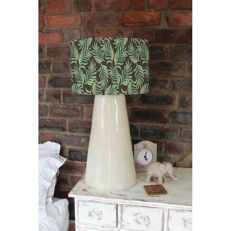 Cotton Drum Lamp Shade ( Uno ), 22cm H x 25cm W x 25cm D