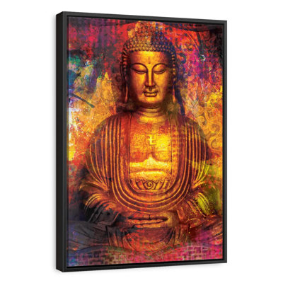 Bouddha doré coloré