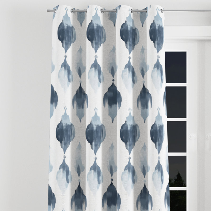 Rideaux Modern Modern, L 52 po x L 108 po, Œillets argentés