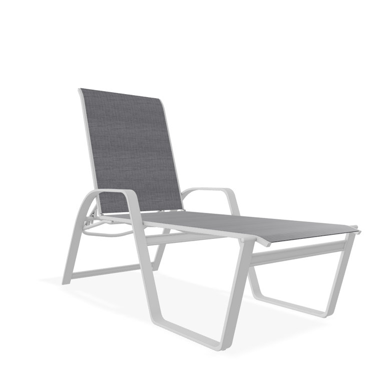 Holna Outdoor Rust-Resistant Metal Chaise Lounge