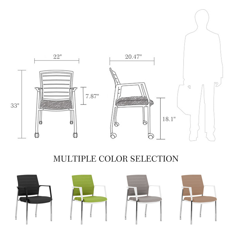 Metal Stackable Multipurpose Chair ( Set of 2 ), Black, No, Gray
