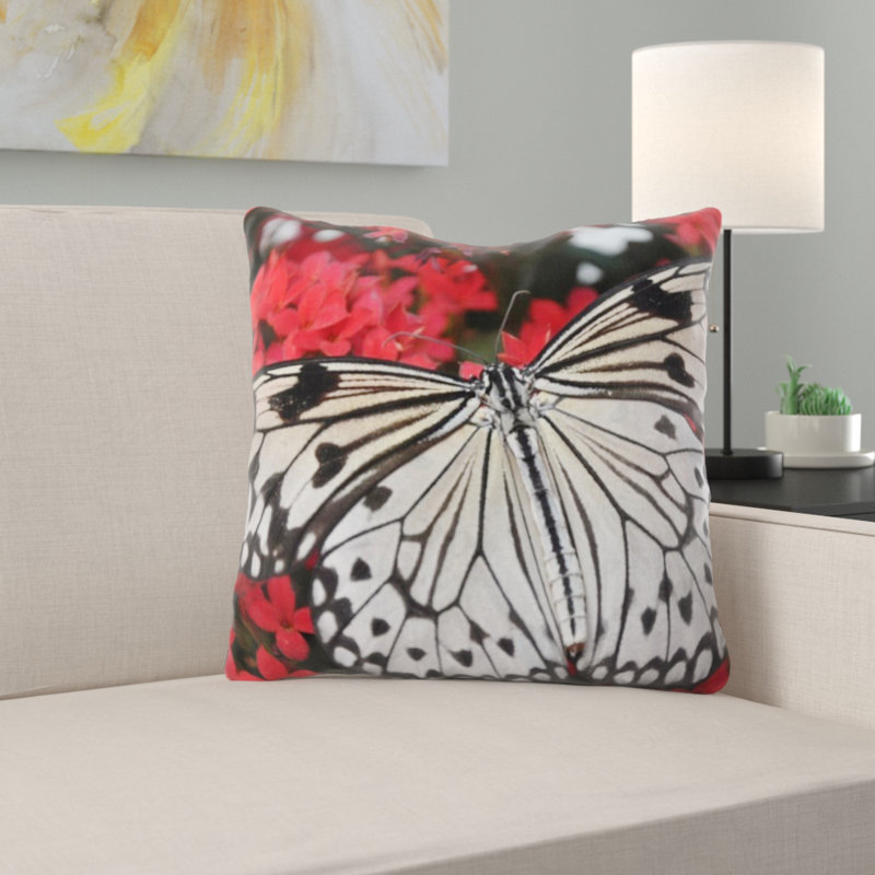 Coussin décoratif papillon