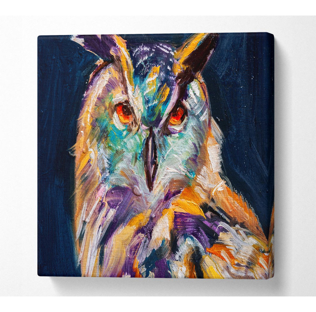 Caterino The Vivid Owl Stare - Kunstdrucke auf Leinwand