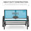 Outdoor Glider Bench, Patio Bench-292963508