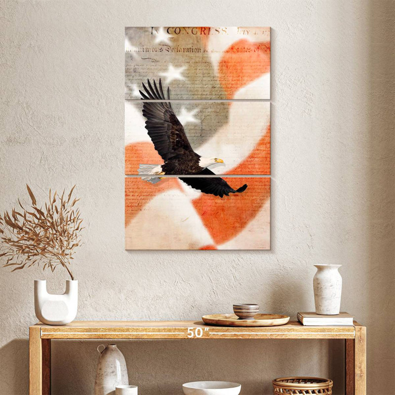Brampt US Flag Bald Eagle