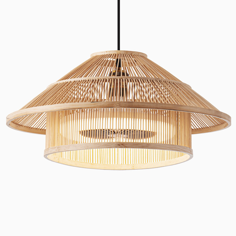 Ventilateur de plafond sans lame Hubler avec télécommande et ensemble d'éclairage inclus