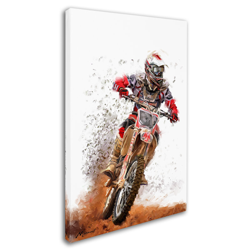 " Motocross " by The Macneil Studio, 19" H x 12" W x 2" D