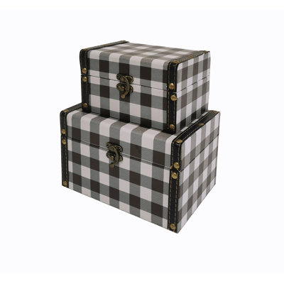 Kraig Wooden Decorative Trunk