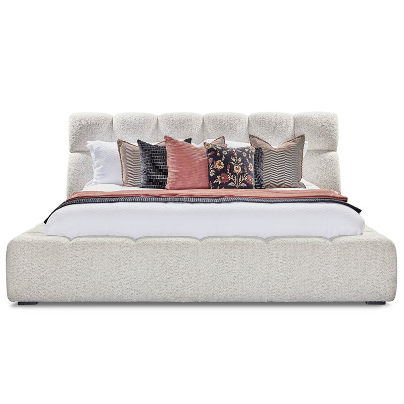 Pula Upholstered Platform Bed, King